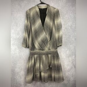 A/X Armani Exchange Black and White Fit and Flare Mini Dress Size 10